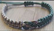 DIY: How to make an infinity knot bracelet.Macrame style bracelet.