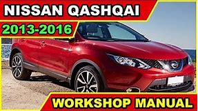 Nissan Qashqai J11 (2013-2016) Workshop Service Repair Manual - ENGLISH - Download PDF