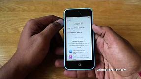 Apple iPhone 5C - Initial Set Up Guide Walkthrough