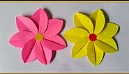 Cara Membuat BUNGA dari Kertas Origami - Kelopak Bunga || paper flower || Hiasan Dinding