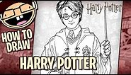 How to Draw HARRY POTTER (Harry Potter Movie Series) | Narrated Easy Step-by-Step Tutorial