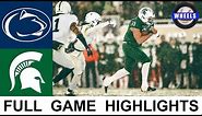 Penn State vs #12 Michigan State (Crazy Game in the Snow!) | 2021 College Football Highlights