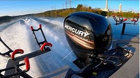 Mercury 150 hp FourStroke Outboard in Action!!! (plus bonus high hour outboard)