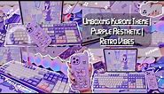 Unboxing Kuromi Theme 💜 Purple Aesthetic | Akko Kuromi Keyboard & Retro iPhone Case✨Aesthetic Vibes