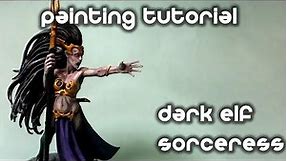 How to Paint a Dark Elf Sorceress