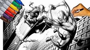 SPIDER-MAN Vs GREEN GOBLIN / Marvel's SPIDER-MAN Coloring Pages / SAILANY Coloring Kids