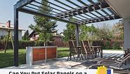 Can You Put Solar Panels on a Pergola? The Solar Pergola Guide