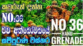 Sri Lankan Army Smart Weapon No 36 Hand Grenade Full Review SF Commando How An Hand Grenade Works