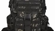 KXBUNQD 50L Military Tactical Backpack Hiking Waterproof Backpack Large Military Pack 3 Day Assault Pack Molle Bag Rucksack