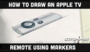 How to draw an Apple TV remote