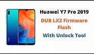 Huawei Y7 Pro 2019 DUB LX2 Firmware Flash With Unlock Tool