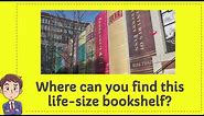Where can you find this life size bookshelf?