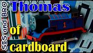Thomas train of cardboard. Get free gift. Cardboard Models Trains Thomas and Friends. Step by step