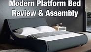 Modern Contemporary Wave Platform Bed Review and Assembly - As seen on Amazon & Ebay Futuristic Bed