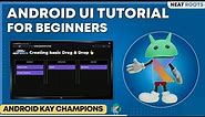 Android App Development Tutorial for Begineers - Creating Android App UI Using Code and XML
