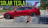 Solar Pass-through Charging Tesla Using Jackery 1500 and 400W Panels