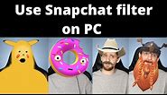 Use Snapchat Filter and Lenses on PC