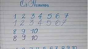 Como escrever os Números com estilo. Caligrafia DS