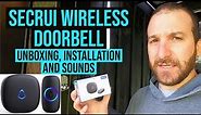 SECRUI Wireless Doorbell! Unboxing, Installation and 58 Sounds!