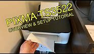 Canon Wireless Pixma Printer/Scanner TS3522 Overview & Setup Tutorial