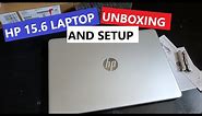 HP 15.6 Inch Laptop with Intel Core i5 processor Unboxing