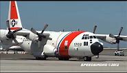US Coast Guard Hercules C-130H [1702] Engine Start, Taxi, and Takeoff