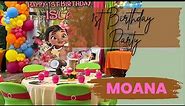 Moana 1st Birthday Party | Decorate with Me | Timelapse