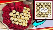 How to make a FERRERO ROCHER Chocolate Bouquet // ROSES and SWEETS - TUTORIAL