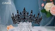 Black Queen Crown for Women Girls