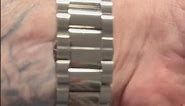Shinola Detroit Stainless Steel 3-Link 24mm Metal Bracelet Band on Apple Watch Ultra