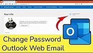 How to change password on Outlook web email?
