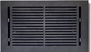Prima Decorative - Cast Aluminum Floor Register 8" x 14" VR-109 (Black)