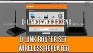 How to set dlink router as repeater | D-Link Router Setup As Wireless Repeater | Dlink range extend