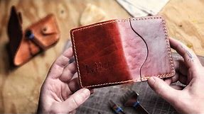 How to Make a Leather Card Case (Free Pattern!)