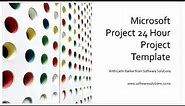 Microsoft Project Create a 24 Hour Calendar Template - Video 1
