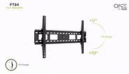 ProMounts Large Heavy Duty TV Wall Mount for 50 in. - 92 in. TVs with Built-In Level FT84
