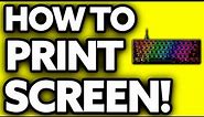 How To Print Screen on 60 Percent Keyboard [EASY!]