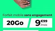 RED by SFR - Forfait Mobile sans engagement 20Go à 9,99euros par mois