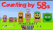 Counting by 58s Song Numberblocks Minecraft | Skip Counting by 58s | Math and Number Song for Kids