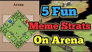 5 Hilarious Meme Strategies on 1 Vs 1 Arena. Clowning Your Enemies Has Never Been this Fun in AOE2!