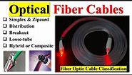 Optical Fiber Cables Classification & Construction | Types of Fiber Optic Cable Connectors | Simplex