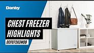 Danby Chest Freezer Highlight Video - DCF072A3WDB