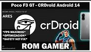 Redmi K40 Gaming - ANDROID 14 LLEGO ! CRDroid 10.0 Android 14 - FPS MAXIMOS