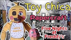 Toy Chica Fnaf 2 Papercraft by JakovDrawzz | Stop Motion Video