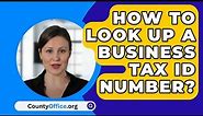 How To Look Up A Business Tax ID Number? - CountyOffice.org