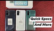 Xiaomi Redmi Note 10 Unboxing plus All Color Comparison Pebble White, Onyx Gray and lake Green