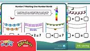 Numberblocks: Number 7 Washing Line Number Bonds Worksheet