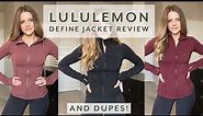 Lululemon Define Jacket Review and Cheaper Alternatives