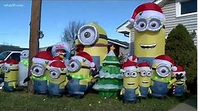Indiana man decorates yard with 'Despicable Me' Minions for holidays