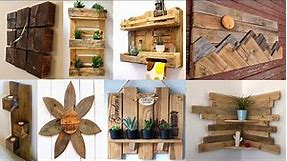 60+ Pallet Wood Wall Decor / Wall Storage Projects For You To Try At Home